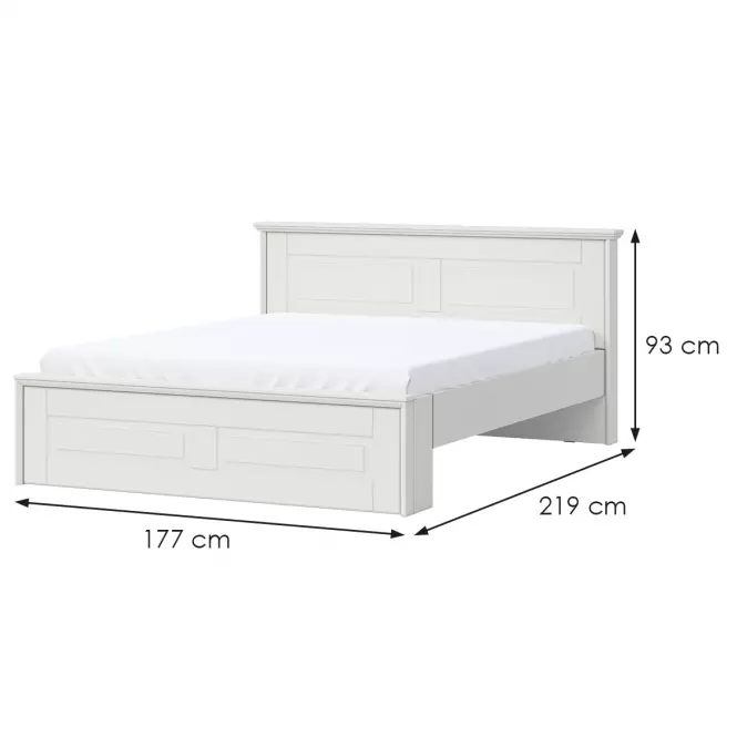 Posteľ Evergreen kr160-eg ivory mat,2