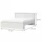 Posteľ Evergreen kr160-eg ivory mat,2