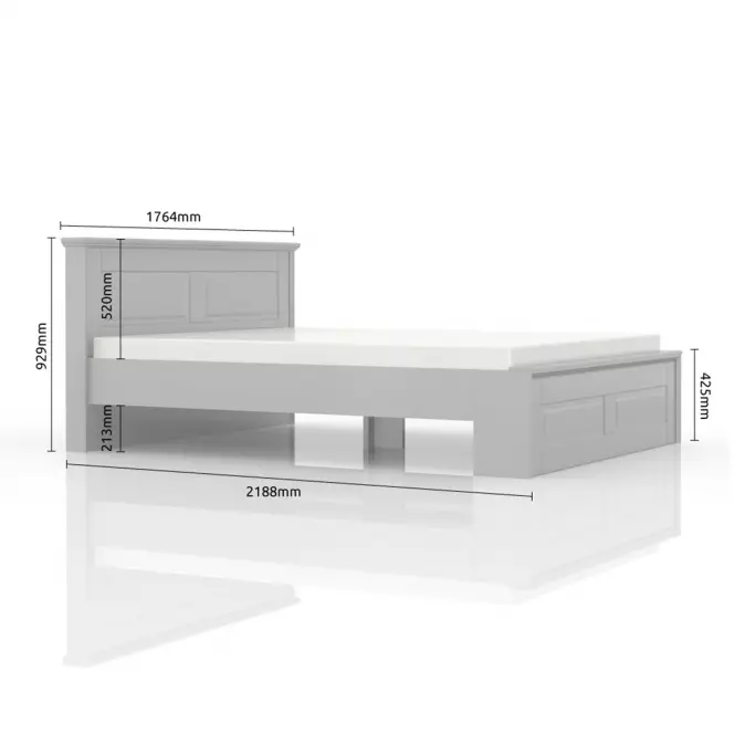 Posteľ Evergreen kr160-eg ivory mat