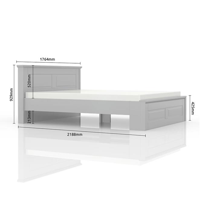 Posteľ Evergreen kr160-eg ivory mat,3