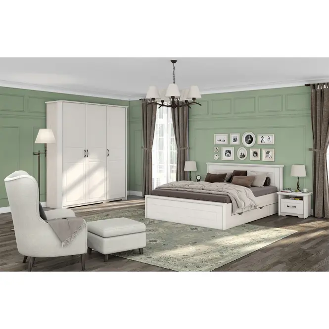 Posteľ Evergreen kr160-eg ivory mat,9