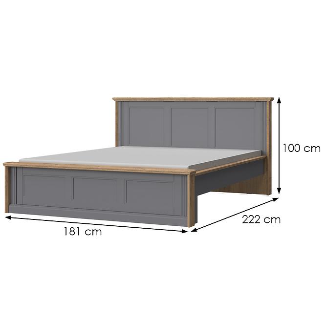 Posteľ 160 Tara kr160-ta graphite/pacific walnut