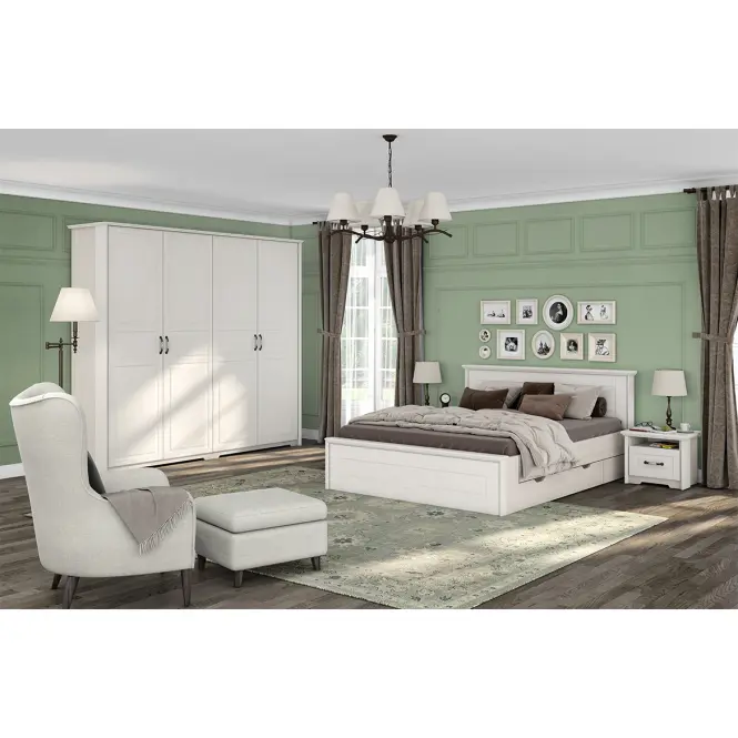 Nočný stolík Evergreen ns1/eg ivory mat,10