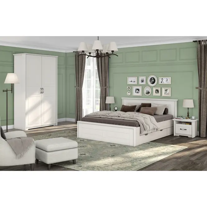 Nočný stolík Evergreen ns1/eg ivory mat,11