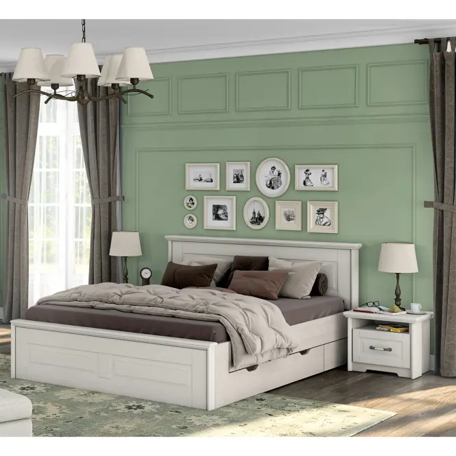 Nočný stolík Evergreen ns1/eg ivory mat,7