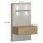 Nočný stolík Gala ns1-l/gl ľavá pacific walnut/beige,2