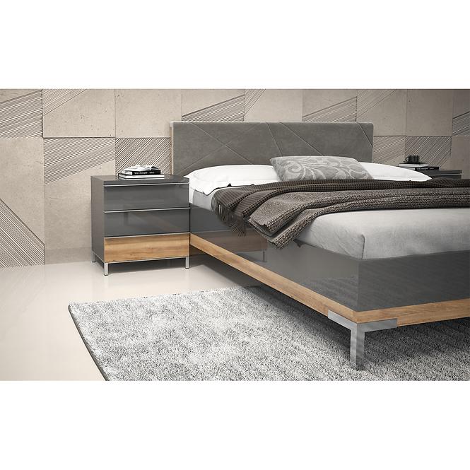 Nočný stolík Onyx ns3/on pacific walnut/anthracit,3