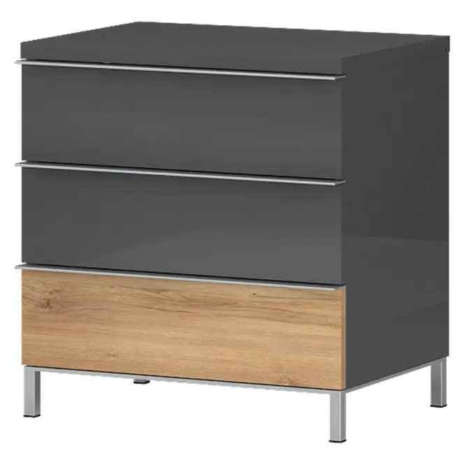 Nočný stolík Onyx ns3/on pacific walnut/antracit