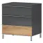 Nočný stolík Onyx ns3/on pacific walnut/antracit