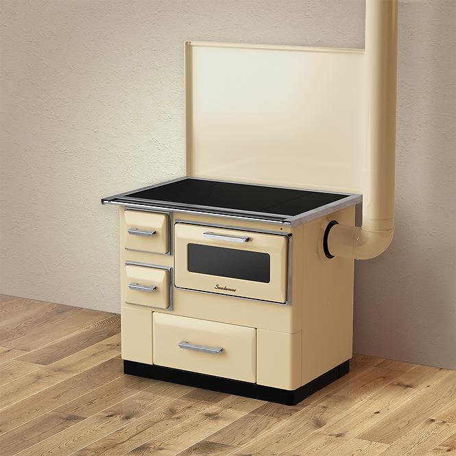 Sporák Luna 7 kW pravý cappucino