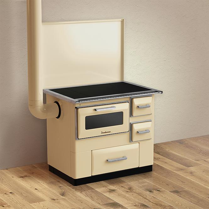 Sporák Luna 7 kW ľavý cappucino