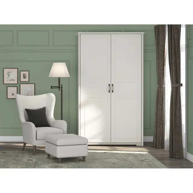 Skriňa 2d Evergreen p2/eg ivory mat,5