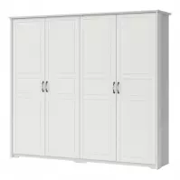 Skriňa 4d Evergreen p4/eg ivory mat