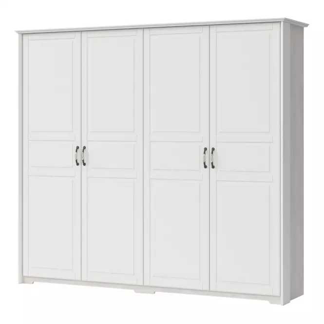 Skriňa 4d Evergreen p4/eg ivory mat