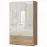 Skriňa 3d2s Gala lakované p32/gl pacific walnut/beige