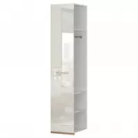 Skriňa 1d Gala lakované dp1/gl pacific walnut/beige