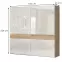 Skriňa 2d Gala pk181/gl lakované pacific walnut/beige,2