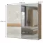 Skriňa 2d Gala pk181-og/gl lakované pacific walnut/beige,2