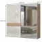 Skriňa 2d Gala pk231-og/gl lakované pacific walnut/beig,2