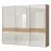 Skriňa 3d Gala pk281/gl lakované pacific walnut/beige