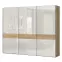 Skriňa 3d Gala pk281/gl lakované pacific walnut/beige
