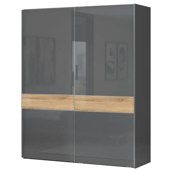Skriňa 2d Onyx pk181/on lakované pacific walnut/antracit