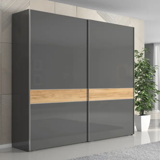 Skriňa 2d Onyx pk231/on lakované pacific walnut/anthracit,5