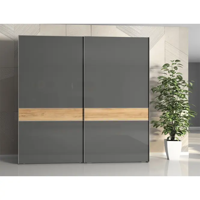 Skriňa 2d Onyx pk231/on lakované pacific walnut/anthracit,6