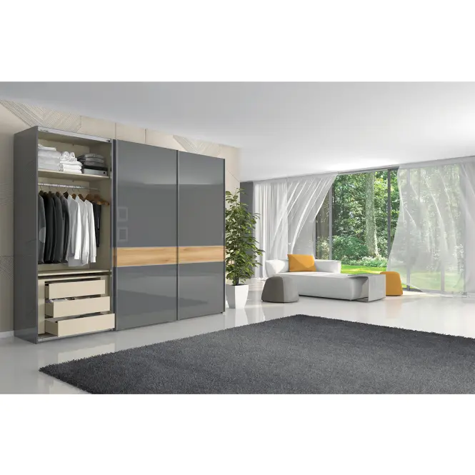 Skriňa 3d Onyx pk281/on lakované pacific walnut/anthracit,7