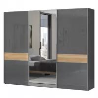 Skriňa 3d Onyx so zrkadlom pk281-og/on lakované pacific walnut/a