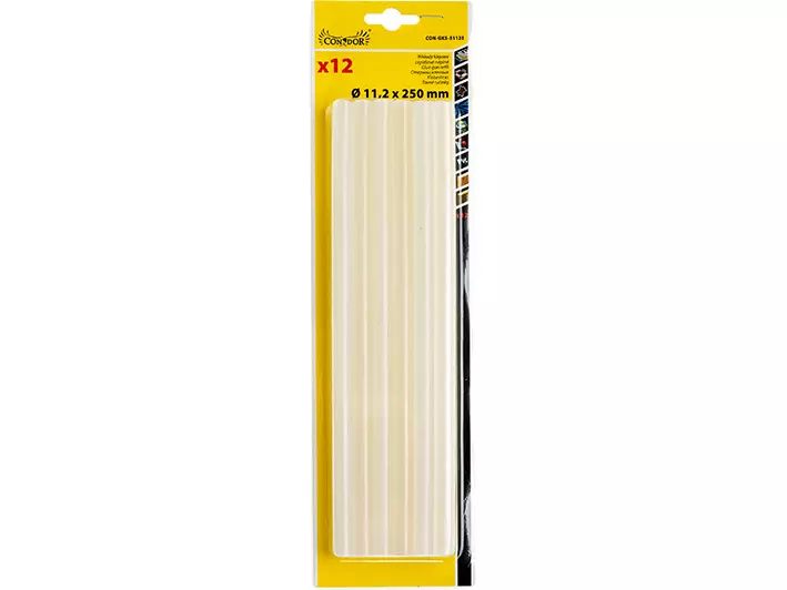 Lepiace tyčinky bezfarebné Condor 11,2x250 mm 12 ks CON-KP-B1125