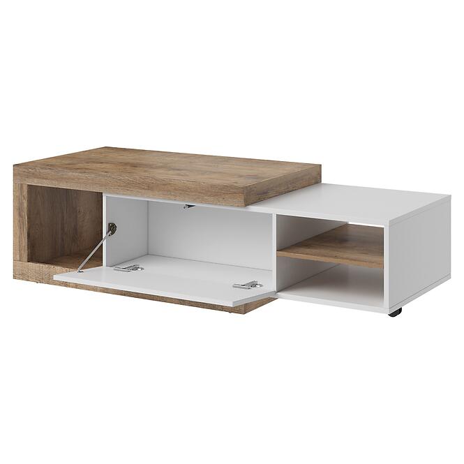 Konferenčný stolík Sintra 99 dub samdal-biely/dub Samdal-biely lesk,7