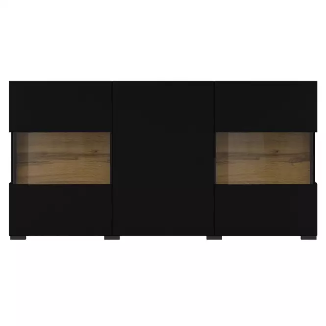 Komoda 3d Ava 25 čierna onyx/wotan