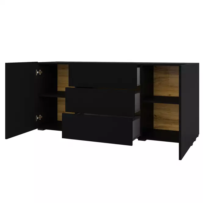 Komoda 2d3s Ava 26 čierna onyx/wotan,5