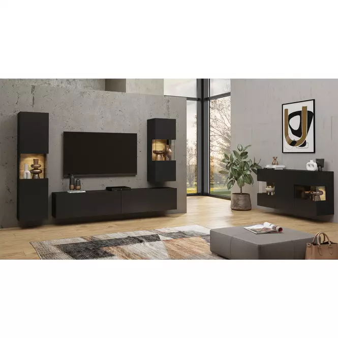 Komoda 2d3s Ava 26 čierna onyx/wotan