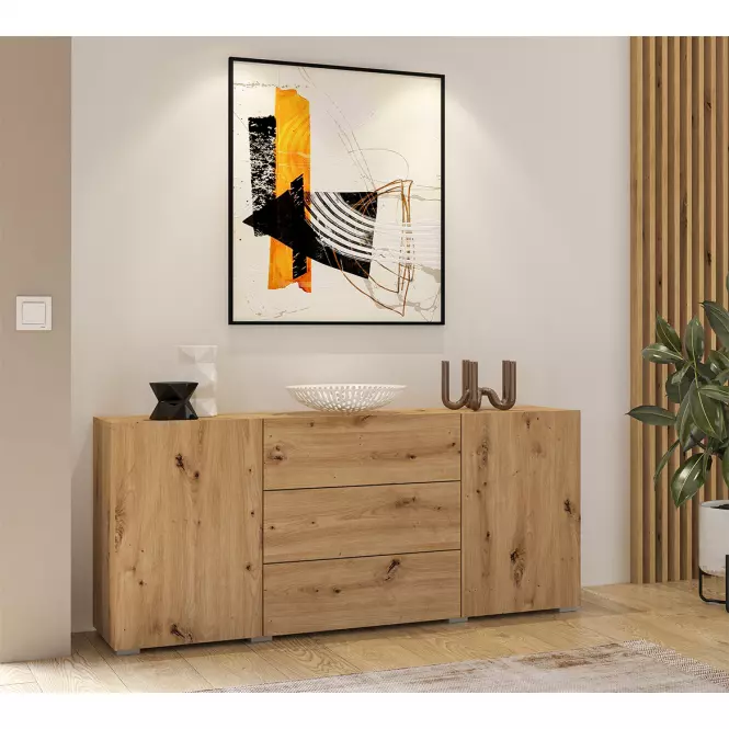 Komoda 2d3s Ava 26 artisan/čierna