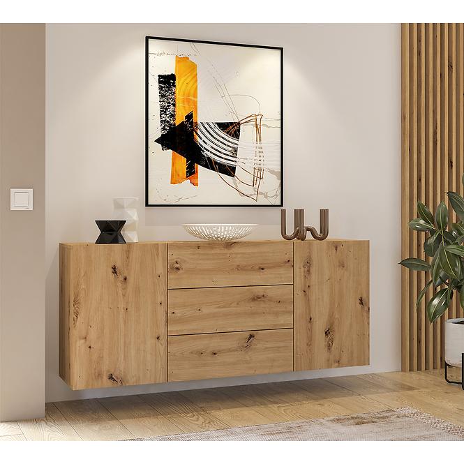 Komoda 2d3s Ava 26 artisan/čierna