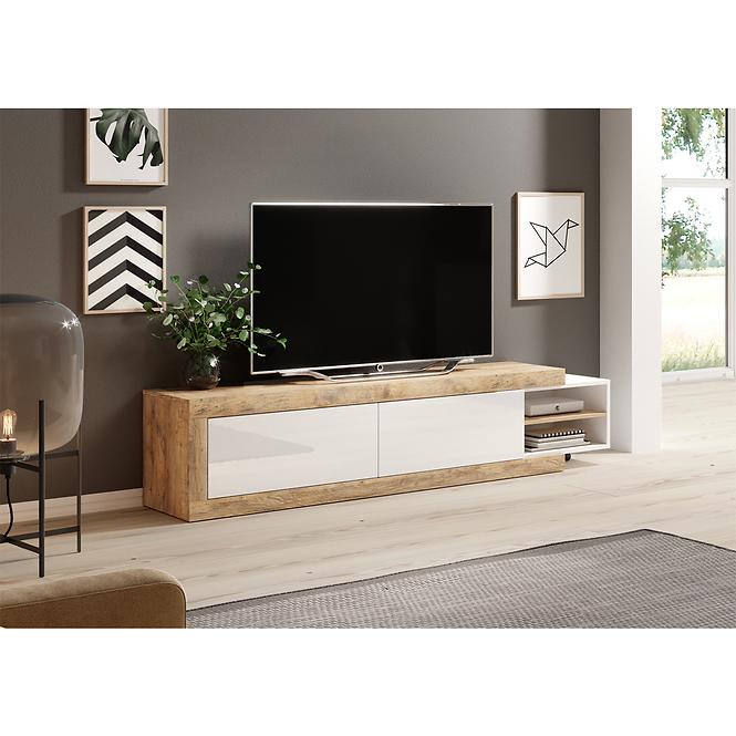 TV stolík Sintra 40 dub samdal-biela,8