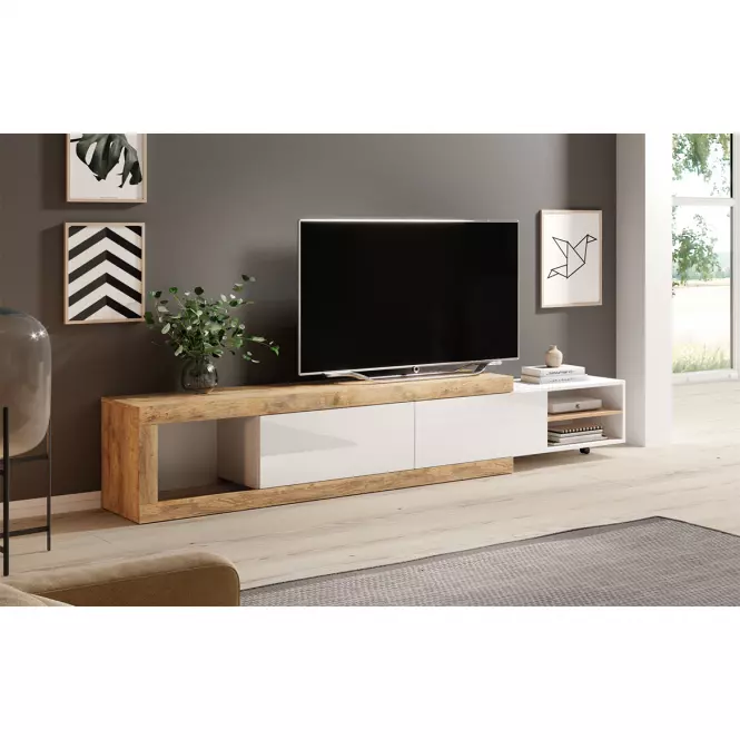 TV stolík Sintra 40 dub samdal-biela