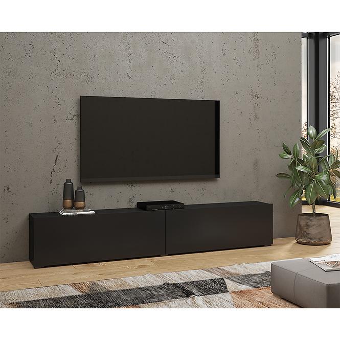 TV stolík 2kl Ava 40 čierna onyx/wotan,7