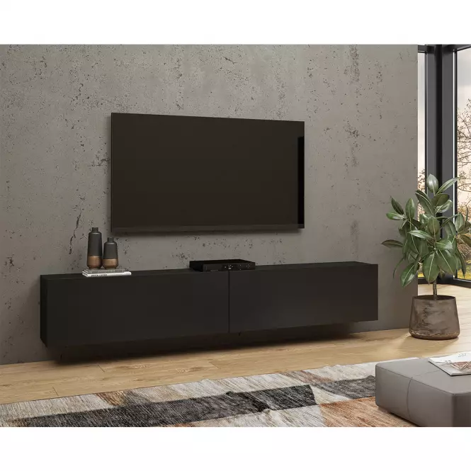 TV stolík 2kl Ava 40 čierna onyx/wotan