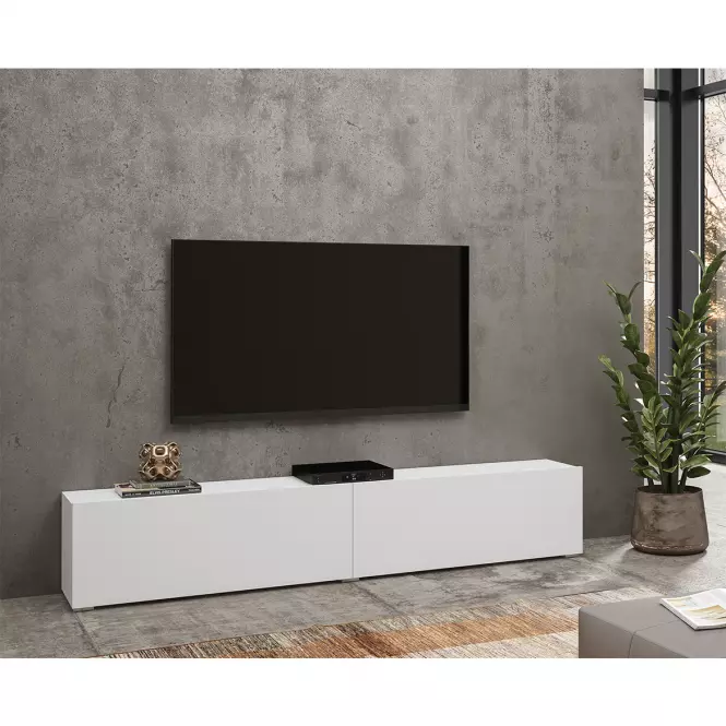 TV stolík 2kl Ava 40 biela/wotan,6