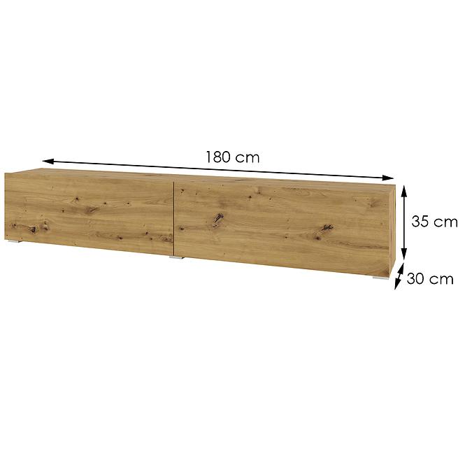 TV stolík 2kl Ava 40 artisan/čierna,2