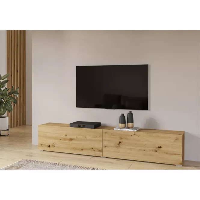 TV stolík 2kl Ava 40 artisan/čierna