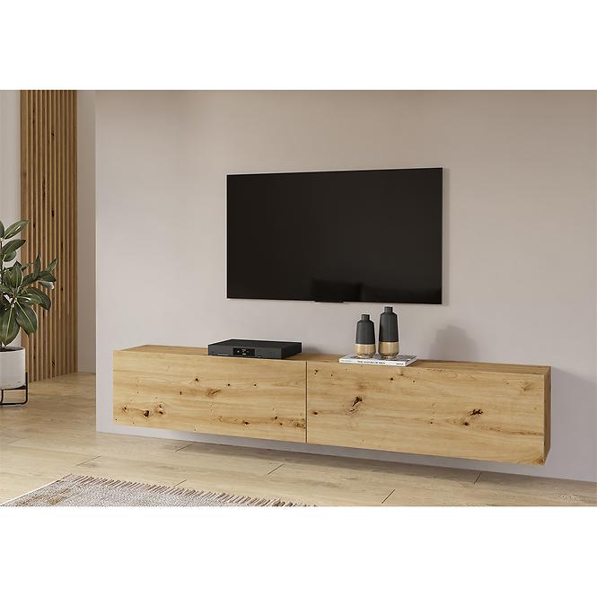 TV stolík 2kl Ava 40 artisan/čierna