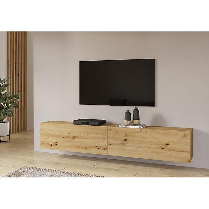 TV stolík 2kl Ava 40 artisan/čierna,9