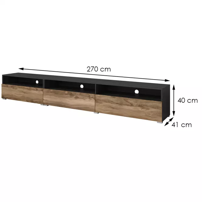 TV stolík s možnosťou zavesenia 3k Baros 40 satin/touchwood,2