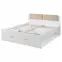 Posteľ Galaxy 51 160/200 so zásuvkami biela (abisko),4
