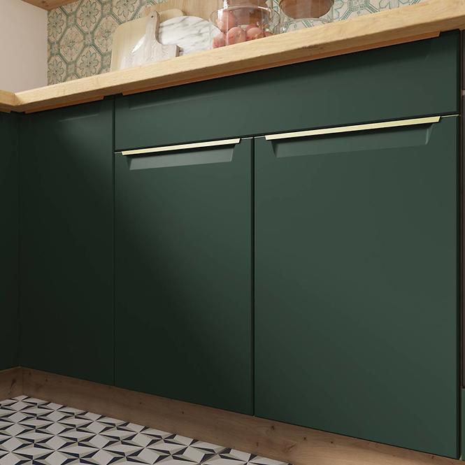 Kuchynská Linka Glamour 260 C Plus s prac. doskou zelená