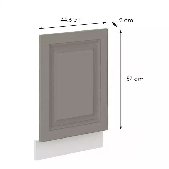 Dvierka umývačky riadu Stilo claygrey/biely 570x446